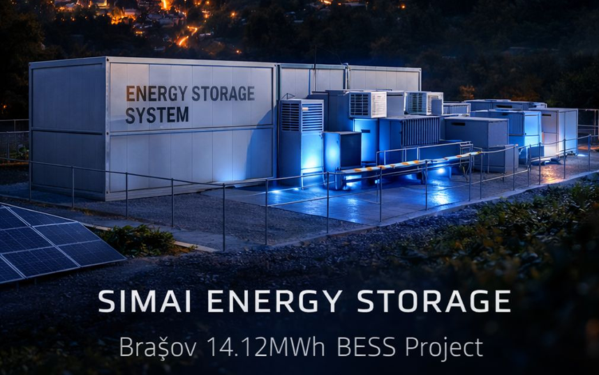 A SIMAI 14,12 MWh BESS projektet ind&iacute;t Brass&oacute;ban, Rom&aacute;ni&aacute;ban