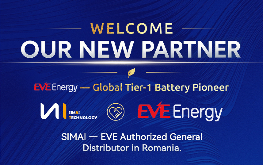 SIMAI TECHNOLOGY SRL Az EVE Energy kinevezett hivatalos forgalmaz&oacute;ja Rom&aacute;ni&aacute;ban