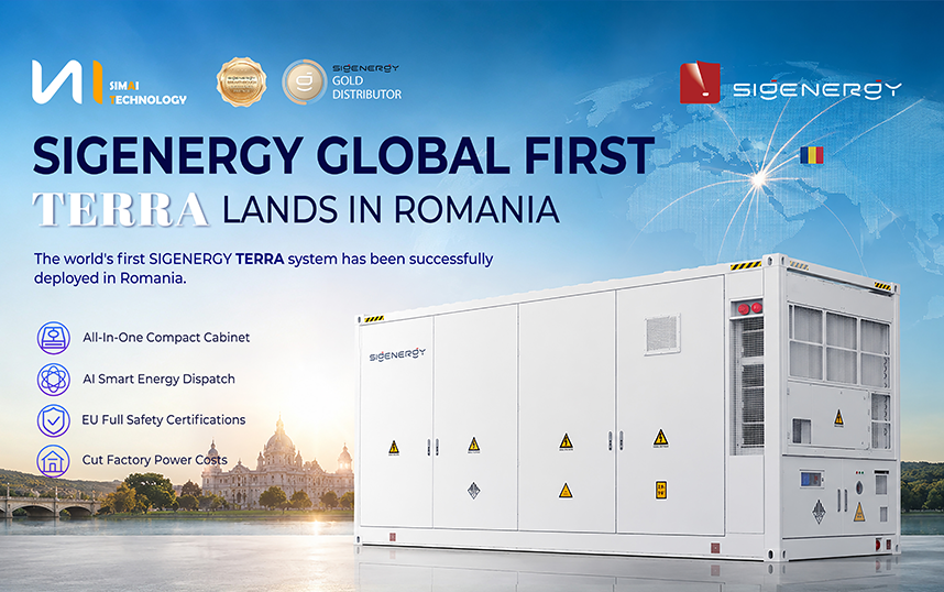 Sigenergy glob&aacute;lis első TERRA rendszer landolt Rom&aacute;ni&aacute;ban